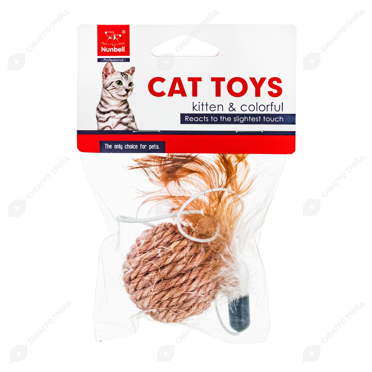 Игрушка Petpark для кошек Мышки и мячики с кошачьей мятой (6 шт в комплекте)