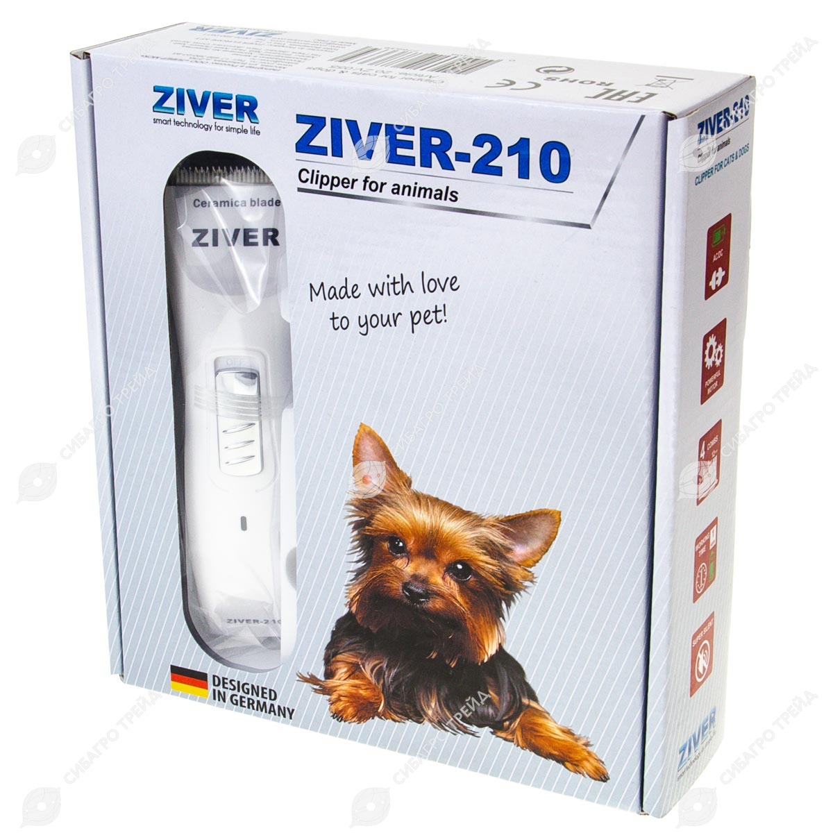 Машинка ziver 303 для стрижки собак