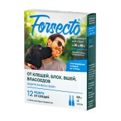 FORSECTO капли на холку для собак 30-40 кг, 4 мл (2 пипетки)