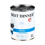 BEST DINNER VET PROFI Renal консервы для собак (ИНДЕЙКА), 340 г